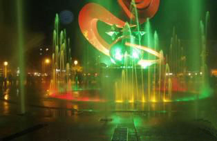 秀峰公园彩色喷泉工程